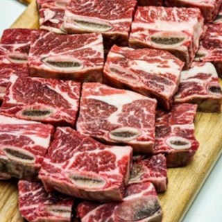 깨끗이 손질된 호주산 소갈비찜용, 2개, 1kg