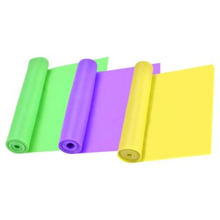 루미넬라 3종세트 슬림 스트래칭 라텍스 밴드 데일리 필라테스 요가밴드, 1세트, 옐로우+그린+퍼플