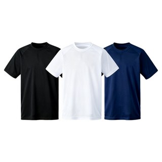 3장 세트 드라이 라운드 쿨티셔츠 남녀공용 기능성 반팔티 냉감 반팔 반팔티