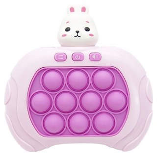 토이토 팝잇게임기 푸쉬팝 스피드킹 게임기 휴대용 푸시팝 미니 보드게임, 토끼, 1개