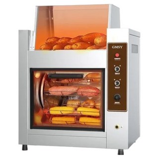 군고구마 기계 노점상 전자동 대형 오븐기, 창문형 2관 가열 + 상단 보온, 창문형 2관 가열 + 상단 보온