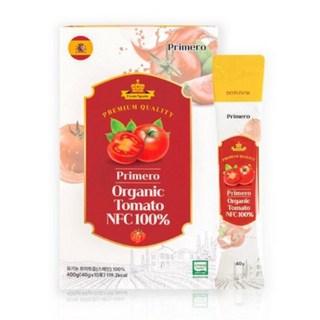 프리메로 유기농 토마토 NFC 100% 스페인 토마토즙 스틱, 1박스, 400ml