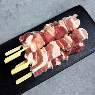 삼겹살꼬치 10꼬치 대용량 업소용 도매 캠핑 음식 수제꼬치 간식 안주, 1개, 600g