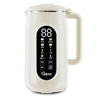 호밍사이 프리미엄 원터치 자동세척 가열 두유제조기 국내인증 홈쇼핑 죽제조기 이유식제조기 보온 저소음 가정용 믹서 메이커 건강식, 터치스크린 836K