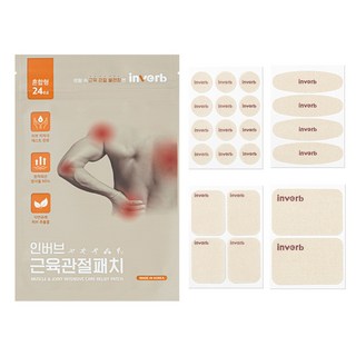 인버브 본사 원적외선 근육관절 패치, 1개