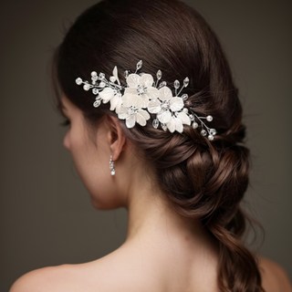 한복머리장식 혼주 결혼식 올림머리장식 한복뒤꽂이 셀프웨딩 웨딩헤어핀 은가비한복