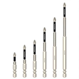 오데트 자석 드라이버 비트 세트 드릴 십자 논슬립 헤드 6종세트, 1개, 1개