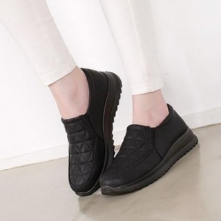 행텐 여성 푹신푹신 발편한 가벼운 스판 슬립온 생활방수 스니커즈 HTS-R011