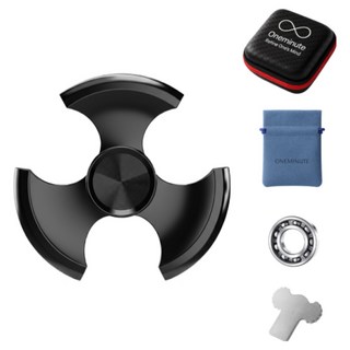 원미닛 풀메탈 피젯스피너 타이탄엑스 프리미엄 핸드토이, 감마블랙, 1개