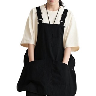 레모토 모노듀오 양면 방수 앞치마, 블랙, 1개