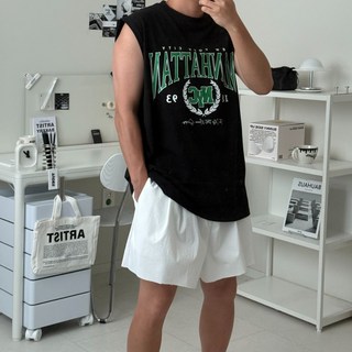 르위 오버핏 바캉스 나시 민소매 페스티벌 여름코디