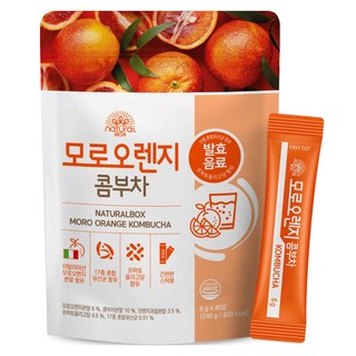내추럴박스 모로오렌지 콤부차, 6g, 40개입, 1개