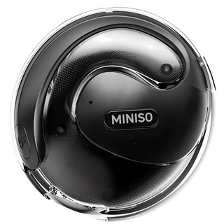 MINISO X15PRO OWS 블루투스 이어폰은 135개 언어 AI 번역 기능을 갖춘 HiFi 스포츠 이어폰입니다, 검정, AI 버전