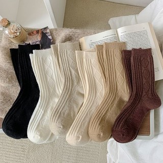 숭람 따뜻한 겨울 울니트 6켤레 양말세트