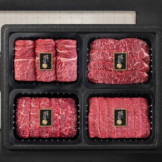 [농협안심한우] 1등급 한우 선물세트 1.2kg 꽃등심 채끝 특수부위 실속구이, 1세트