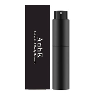 안크 뚜껑없이 돌려쓰는 펌핑식 충전 향수공병, 1개, 블랙