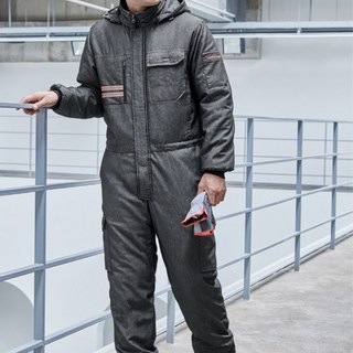겨울 방한정비복 [지벤 ZB-S2196 ] 솜패딩 스즈끼복 일체형작업복 허리지퍼 면함유
