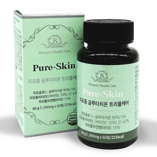 퓨어스킨 / 리포좀 글루타치온 트리플케어 순도90% 식약청 HACCP 인증, 2박스, 60정