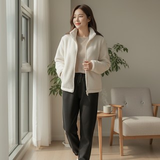 와우MD 후리스 집업 남녀공용 남성 후리스집업 빅사이즈 오버핏