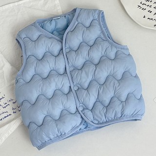 루미팝 아동 실내외 본온 경량 패딩 조끼