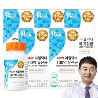 리얼닥터 100억 유산균, 30정, 5개