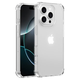 불사조 아이폰16프로 케이스 투명 모서리 에어쿠션 젤리 풀세트