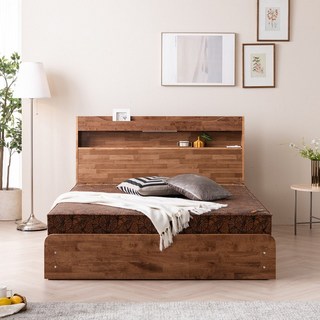 세계로가구 효도선물 참숯 황토흙침대 황토볼보료 원목프레임 옥돌침대 SS/Q, 15T 고급 황토볼보료, 퀸(Q), 네츄럴