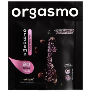 오르가스모 핑크색 영국제조 여성 밸런스 보조제 휴대 간편, 1개, 20정