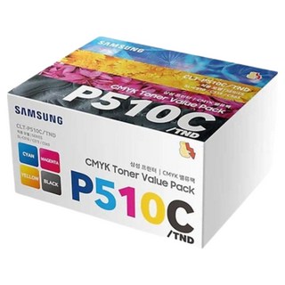 삼성 정품토너 CLT-P510C 4색 밸류팩 4종 셋트 CLT-K510S SL-C510 SL-C513 SL-C563W SL-C563FW SL-C510W SL-C513W, 1개