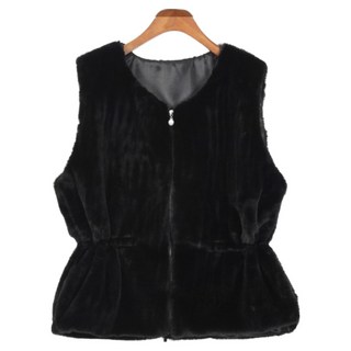 여성 006 밍크 에코퍼 진주단추 조끼