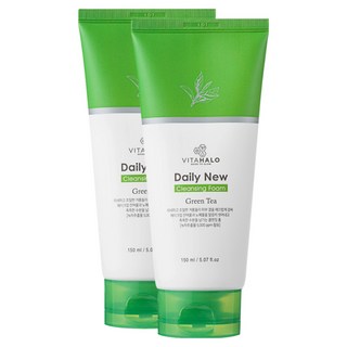 VITAHALO 濟州綠茶洗面乳, 150ml, 2條