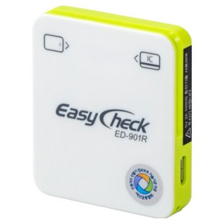 [신규사업자] 이지체크 ED-901 무선카드단말기 무선블루투스카드단말기 초소형카드기 이지체크무선카드기 사업자전용카드체크기 배달업종 소상공인전용카드기 블루투스카드체크기, 카드가맹점되어있슴, 1개