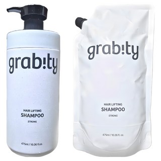 그래비티 헤어리프팅 샴푸 스트롱 본품 475ml + 리필 475ml 세트, 2개