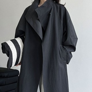 퀄리티좋은 여성 롱 루즈핏 트렌치코트