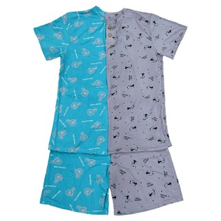 1+1 엘에이스 초등 주니어 남아동 여름 냉감 상하세트 2종