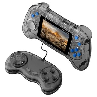 SorJar 레트로 게임기 3.0인치 휴대용 800종 고전게임, 블랙(2인)