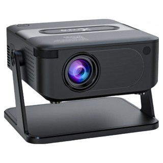 PYHO 고화질 프로젝터 침실 벽걸이 노래 스피커 크로스보더 홈 프로젝터 하이루밍, 블랙