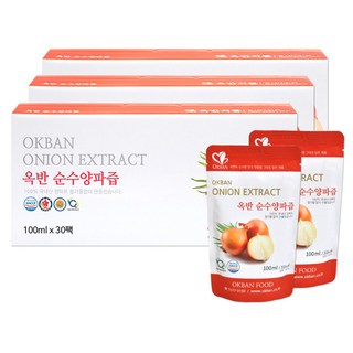 옥반식품 옥반 순수양파즙 100ml, 3L, 3개