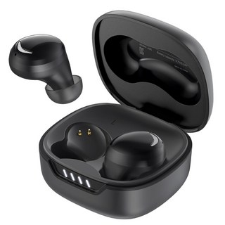 YINTEE 커널형 무선 블루투스 이어폰 ENC 노이즈 캔슬링 A06, 블랙