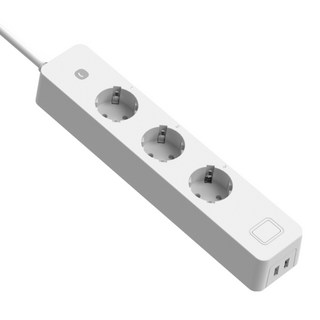 헤이홈 스마트 자동소화 USB 고용량 멀티탭 16A 2800W 3구, 화이트, 1개, 1.4m