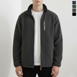 디커스텀 남녀공용 스포츠 양털 후리스 집업 자켓
