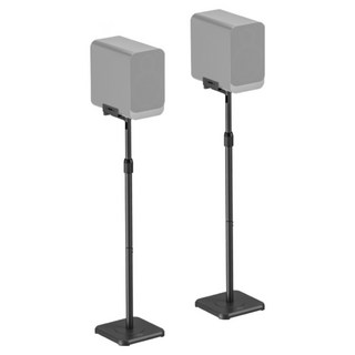 넷메이트 스피커 플로어 스탠드 (5kg x2) NMA-LMS11N 높이조절, 1개