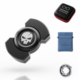 원미닛 풀메탈 피젯스피너 시누크 3in1, 감마블랙, 1개