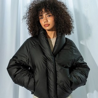 [콘치웨어] 숄카라 셔링 다운 패딩 (4colors) 필라테스 요가