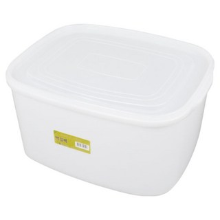 백밀폐 용기 흰색 밀폐용기 통 식자재 보관 다용도 절임통 양념통 반죽통, 10호, 1개