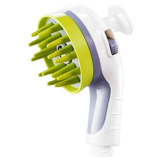 달달멍멍 반려동물 샤워 헤드 핸들 샤워기 마사지 브러쉬 올인원, 1개, 화이트