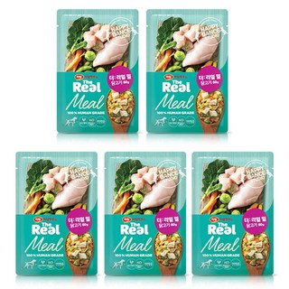 하림펫푸드 전연령 강아지 더리얼 밀 냉동 화식사료, 닭, 60g, 5개