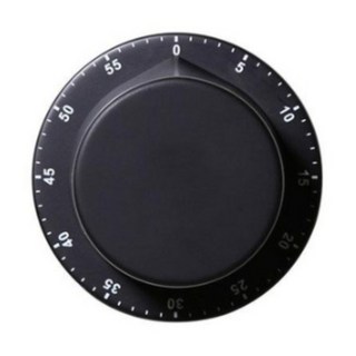 하우스팡 심플 아날로그 다이얼 태엽식 쿠킹타이머 2개 세트, 블랙2개, 1세트