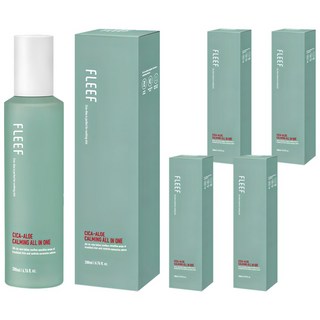 FLEEF 男士積雪草蘆薈鎮靜全效合一, 200ml, 5個