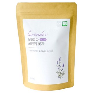 올바르다 유기농 라벤더 꽃차 티 원물, 60g, 60g, 1개, 1개입